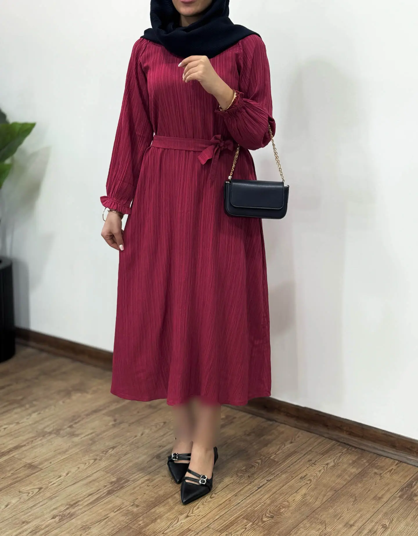 پیراهن مانتویی آوا (ایراددار)